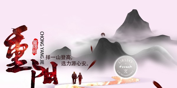 紐扣電池重陽(yáng)海報(bào)